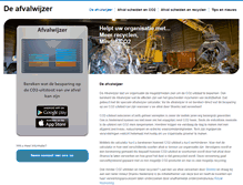 Tablet Screenshot of afvalwijzer.nl